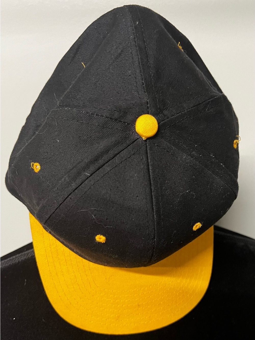 Universal Black Cap with Red and Blue No Logo